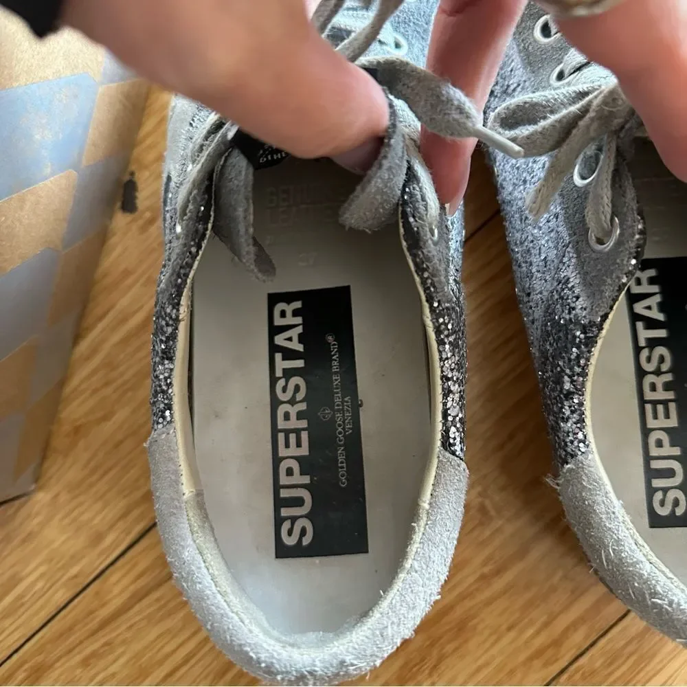 Golden Goose Superstar Glitter Sneakers